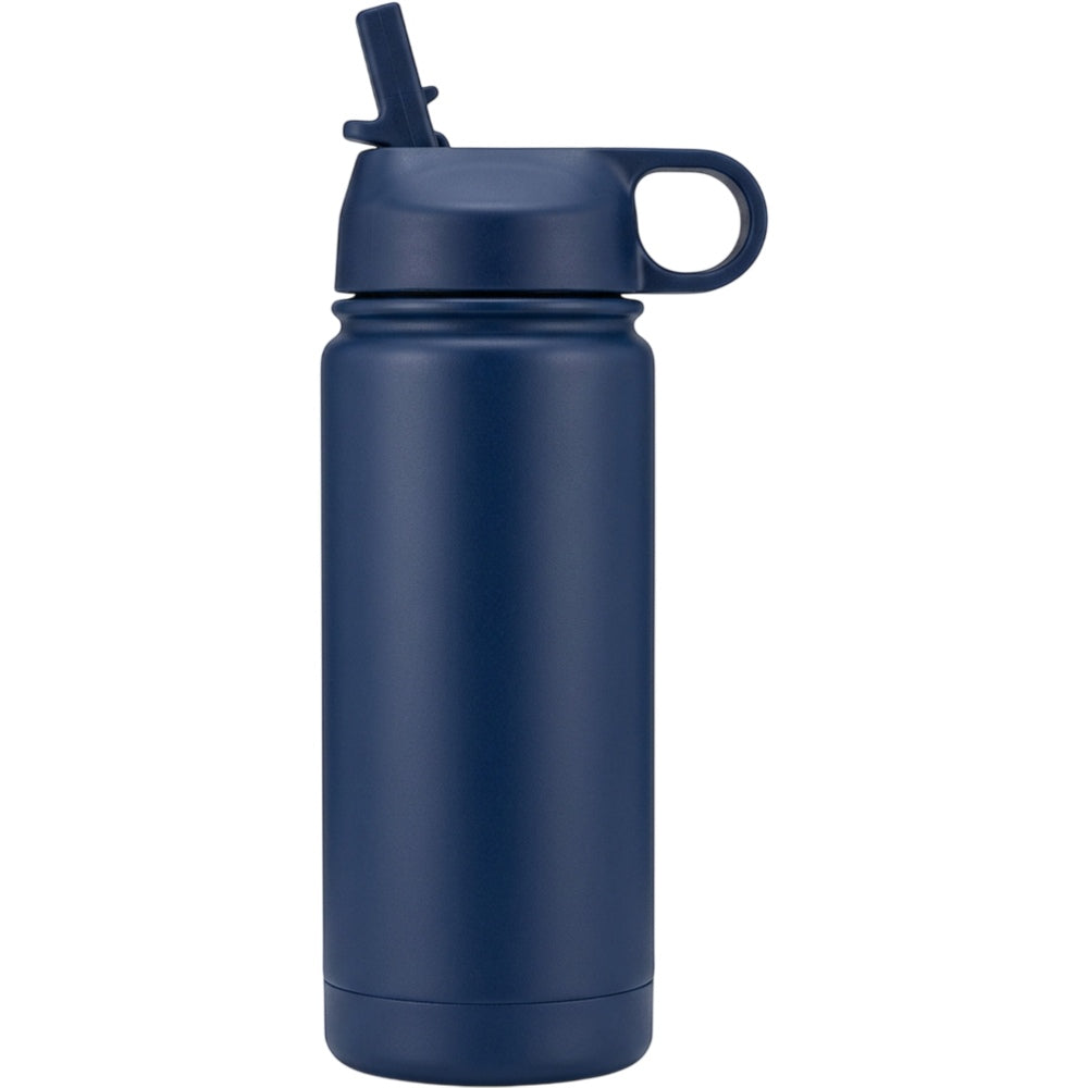Paceru Insulated Hydration Bottle Straw Cap Navy 20 oz