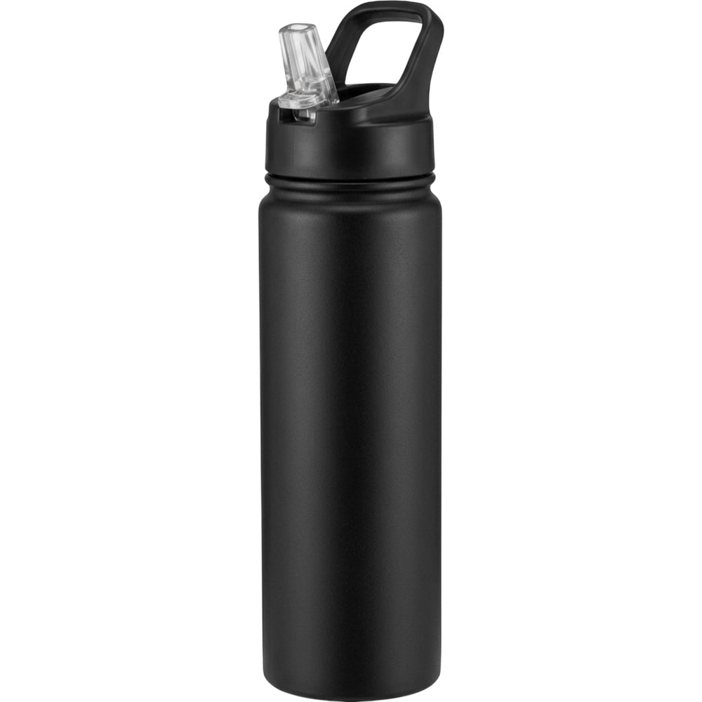 Paceru Insulated Sports Bottle Straw Lid Black 24 oz