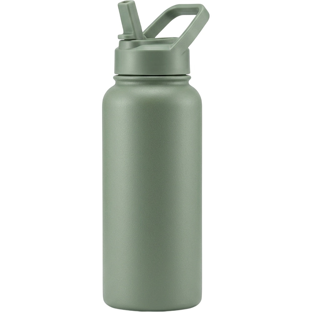 Paceru Straw Lid Insulated Water Bottle Sage 32 oz
