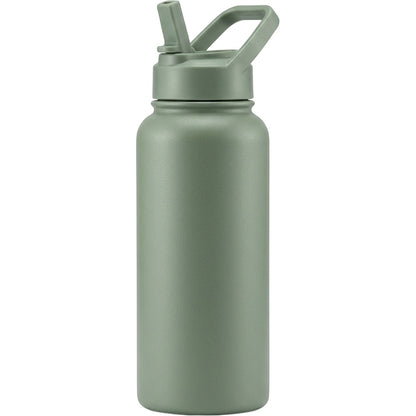Paceru Straw Lid Insulated Water Bottle Sage 32 oz